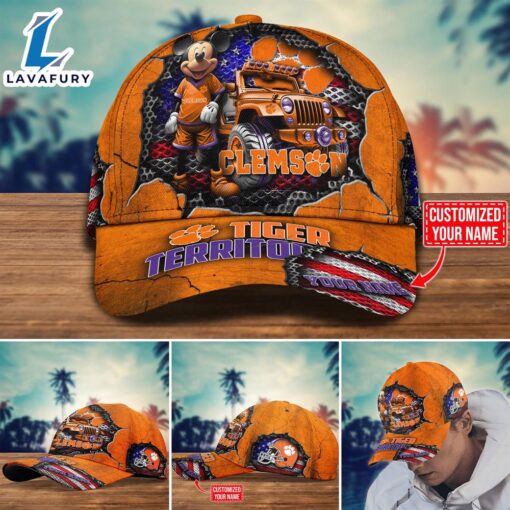 NCAA Mickey Mouse Clemson Tigers Trending Customize Cap New Arrival