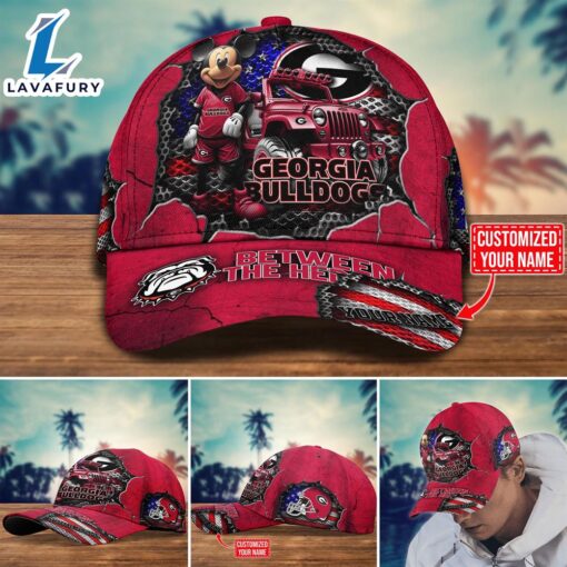 NCAA Mickey Mouse Georgia Bulldogs Trending Customize Cap New Arrival