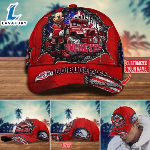 NCAA Mickey Mouse Ohio State Buckeyes Trending Customize Cap New Arrival