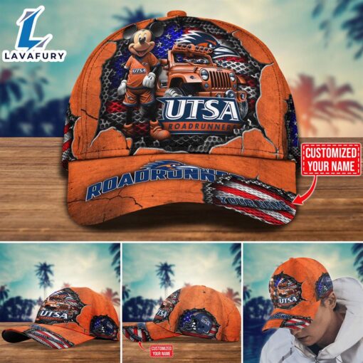 NCAA Mickey Mouse UTSA Roadrunners Trending Customize Cap New Arrival