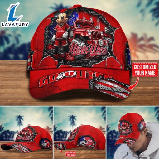 NCAA Mickey Mouse Utah Utes Trending Customize Cap New Arrival