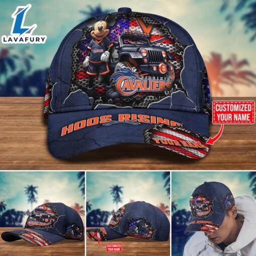 NCAA Mickey Mouse Virginia Cavaliers Trending Customize Cap New Arrival