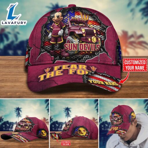 NFL Mickey Mouse Arizona State Sun Devils Trending Customize Cap New Arrival