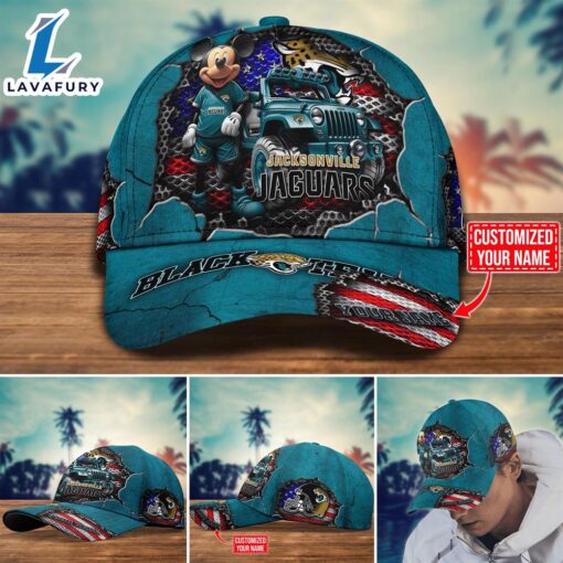 NFL Mickey Mouse Jacksonville Jaguars Trending Customize Cap New Arrival