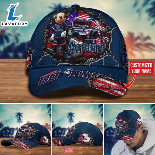 NFL Mickey Mouse New England Patriots Trending Customize Cap New Arrival