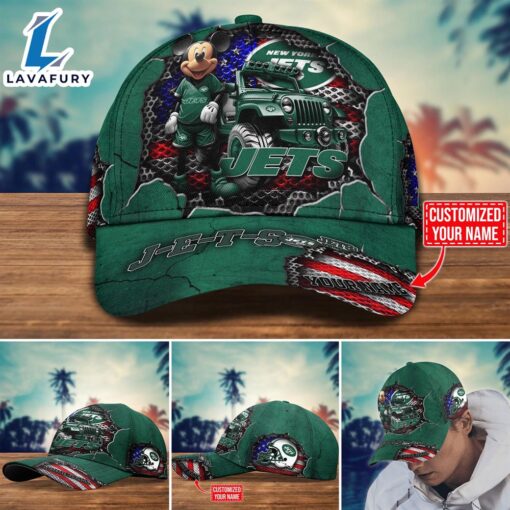 NFL Mickey Mouse New York Jets Trending Customize Cap New Arrival