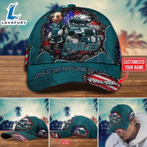 NFL Mickey Mouse Philadelphia Eagles Trending Customize Cap New Arrival