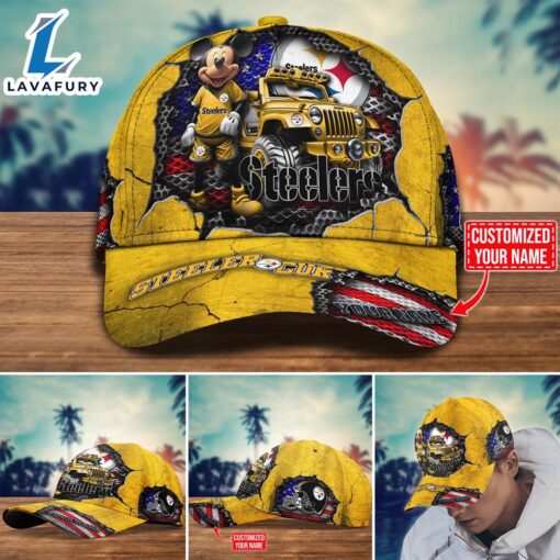 NFL Mickey Mouse Pittsburgh Steelers Trending Customize Cap New Arrival