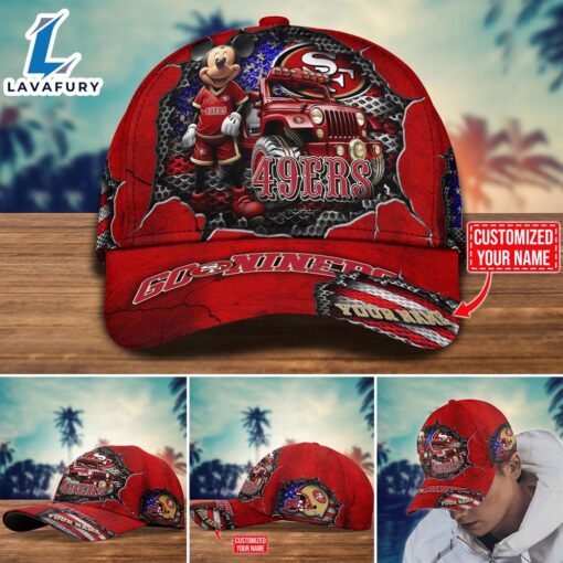 NFL Mickey Mouse San Francisco 49ers Trending Customize Cap New Arrival