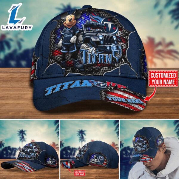 NFL Mickey Mouse Tennessee Titans Trending Customize Cap New Arrival