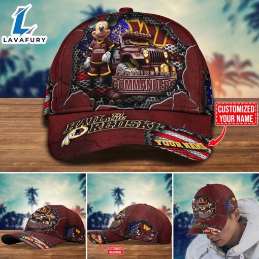 NFL Mickey Mouse Washington Commanders Trending Customize Cap New Arrival