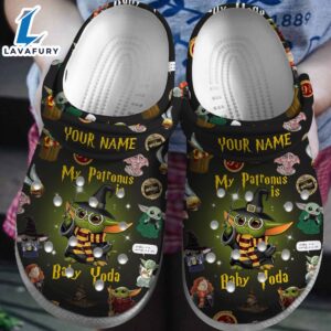 Baby Yoda And Harry Potter Movie Crocs Crocband Clogs Shoes Comfortable For Men Women and Kids