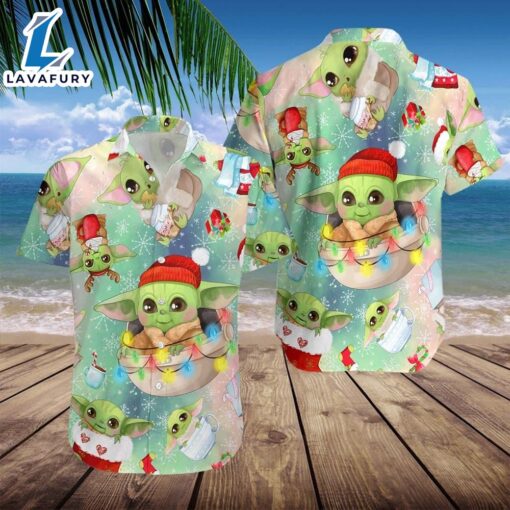 Baby Yoda Christmas Star Wars Summer Trendy Hawaiian Shirt For Men And Women