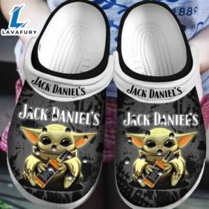 Baby Yoda Hug Jack Daniels clog Shoes