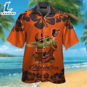 Baltimore Orioles Baby Yoda Tropical Hawaiian Shirt For Men And Women