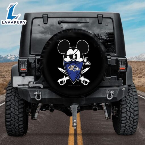 Baltimore Ravens Mickey Pirates Spare Tire Cover