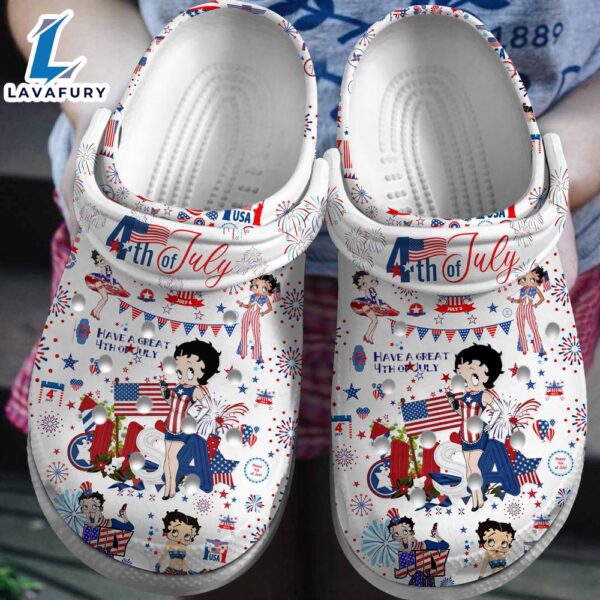 Betty Boop Cartoon Crocs Crocband Clogs Shoes Comfortable For Men Women and Kids