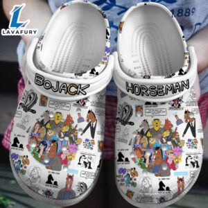 BoJack Horseman Cartoon TV Series Crocs Crocband Clogs Shoes Comfortable For Men Women and Kids