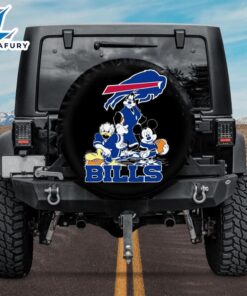 Buffalo Bills Mickey Donald Goofy Car Spare Tire Cover