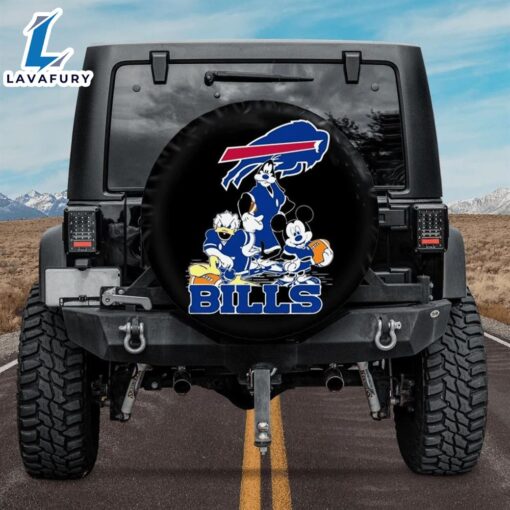 Buffalo Bills Mickey Donald Goofy Car Spare Tire Cover