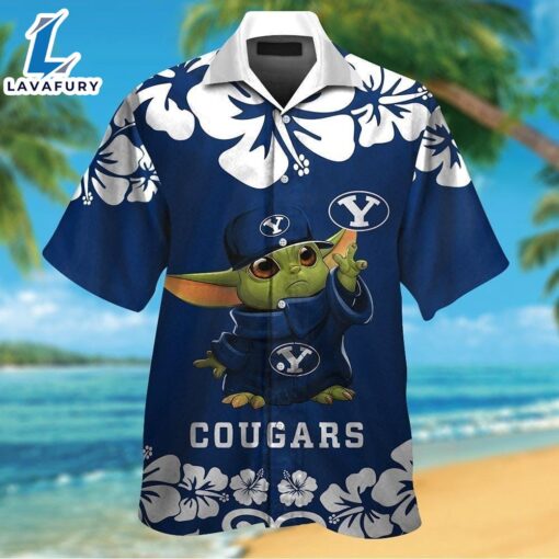 Byu Cougars Baby Yoda Tropical Hawaiian Shirt For Men And Women