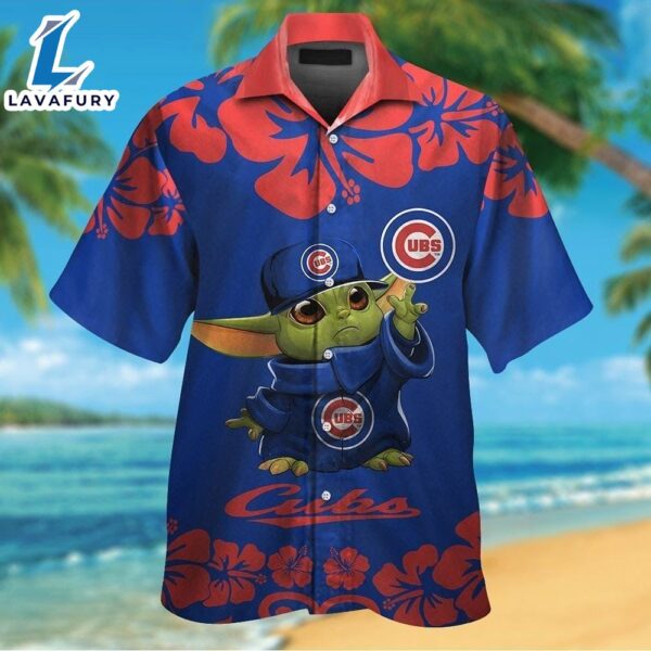 Chicago Cubs Baby Yoda Tropical Hawaiian Shirt For Men And Women