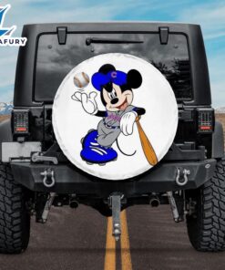 Chicago Cubs Mickey Wearing Uniform Spare Tire Cover Gifts For Fans