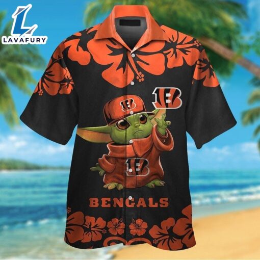 Cincinnati Bengals Baby Yoda Tropical Hawaiian Shirt For Men And Women