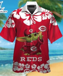 Cincinnati Reds Baby Yoda Tropical…