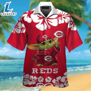 Cincinnati Reds Baby Yoda Tropical Hawaiian Shirt For Men And Women