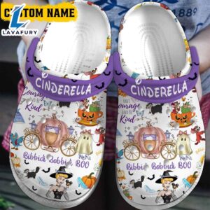 Cinderella Disney Cartoon Crocs Crocband Clogs Shoes Comfortable For Men Women and Kids