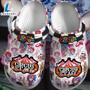 Circus Staff Clowns The Amazing Digital Circus Cartoon Crocs Crocband Clogs Shoes Comfortable For Men Women and Kids