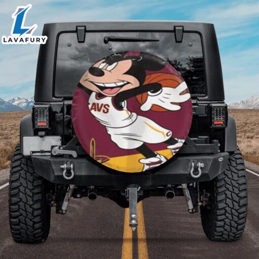 Cleveland Cavaliers Mickey Disney For Fans Car Spare Tire Cover