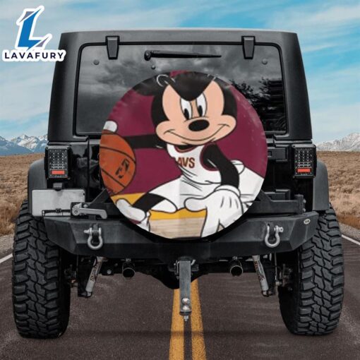 Cleveland Cavaliers Mickey Mouse Car Spare Tire Cover