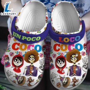 Coco Disney Cartoon Crocs Crocband Clogs Shoes Comfortable For Men Women and Kids