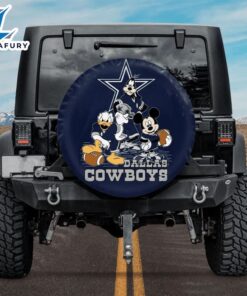 Dallas Cowboys Mickey Donald Goofy Spare Tire Cover Gifts For Fans