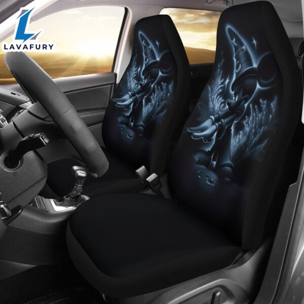 Disney Mickey Mouse Art in Black theme Car Seat Covers