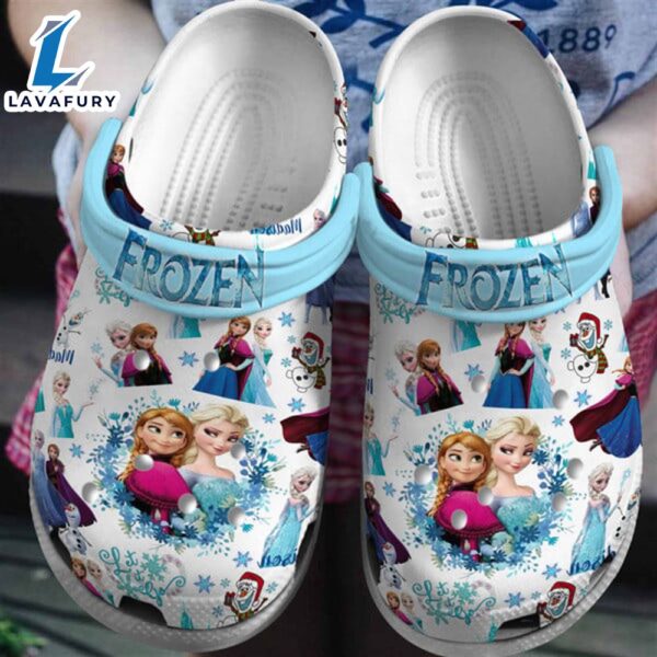 Frozen Disney Cartoon Crocs Crocband Clogs Shoes Comfortable For Men Women and Kids