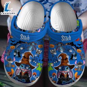 Haloween Lilo And Stitch Cartoon Crocs Crocband Clogs Shoes Comfortable For Men Women and Kids