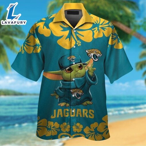 Jacksonville Jaguars NFL Baby Yoda Tropical Hawaiian Shirt For Men And Women