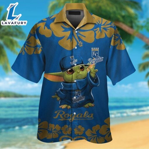 Kansas City Royals Baby Yoda Tropical Hawaiian Shirt For Men And Women