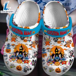 Lilo And Stitch Halloween Disney Cartoon Crocs Crocband Clogs Shoes Comfortable For Men Women and Kids