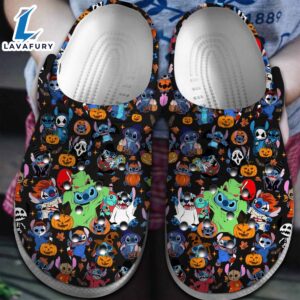 Loli and Stitch Movie Crocs Crocband Clogs Shoes Comfortable For Men Women and Kids