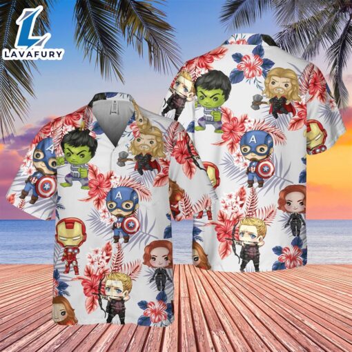 Marvel Avengers Captain American 4th of July Hawaiian Shirt