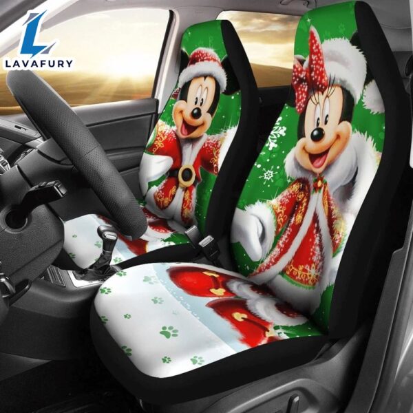 Mickey & Minnie Christmas Car Set Covers