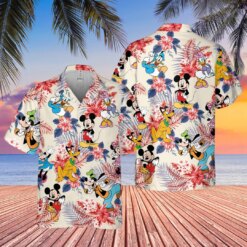 Mickey and Friends Comfort Colors WDW 4th of July Hawaiian Shirt