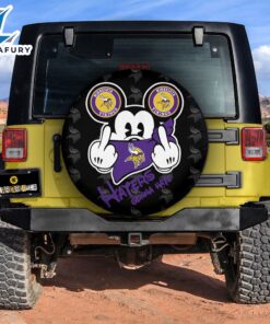 Minnesota Vikings Mickey Mouse Spare Tire Covers Gift For Campers