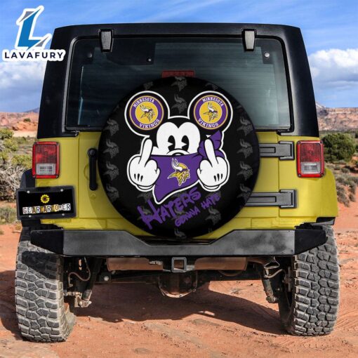 Minnesota Vikings Mickey Mouse Spare Tire Covers Gift For Campers