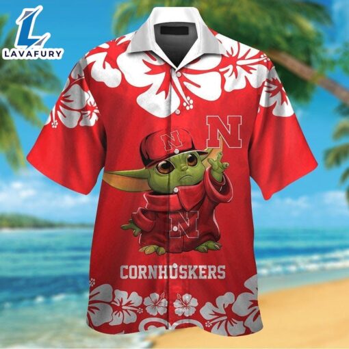 NCAA Nebraska Cornhuskers Baby Yoda Hawaiian Shirt For Men And Women