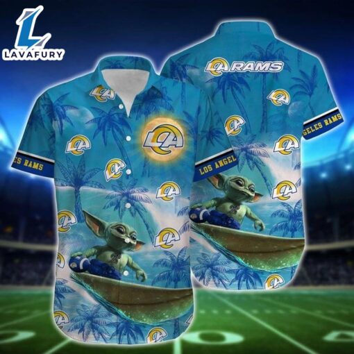 NFL Los Angeles Rams Baby Yoda Style Hot Trends Summer Hawaiian Shirt For Men And Women